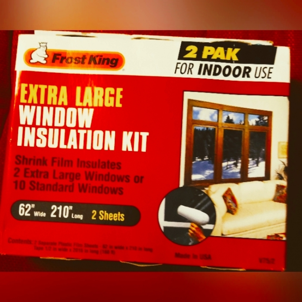 Frost King Indoor Extra Large Window Insulation Kit - 2 Pk